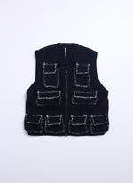 Polyester Velvet Knitted Waistcoat