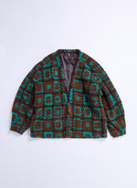 Wool Polyester Crochet Cardigan