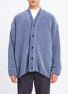 Polyester Velet Knitted Cardigan