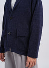 Polyester Velvet Knitted Blazer