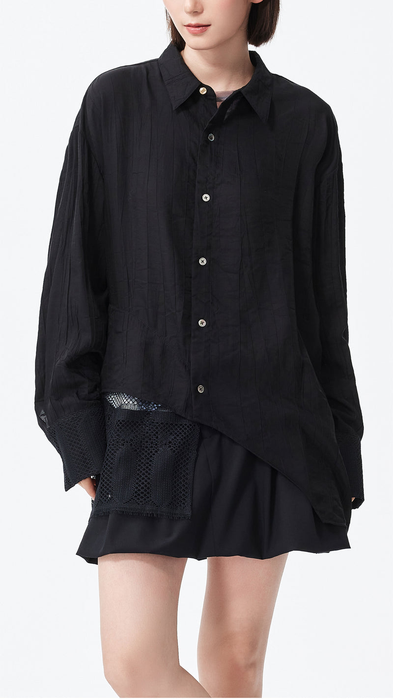Shirt with Lace Detail