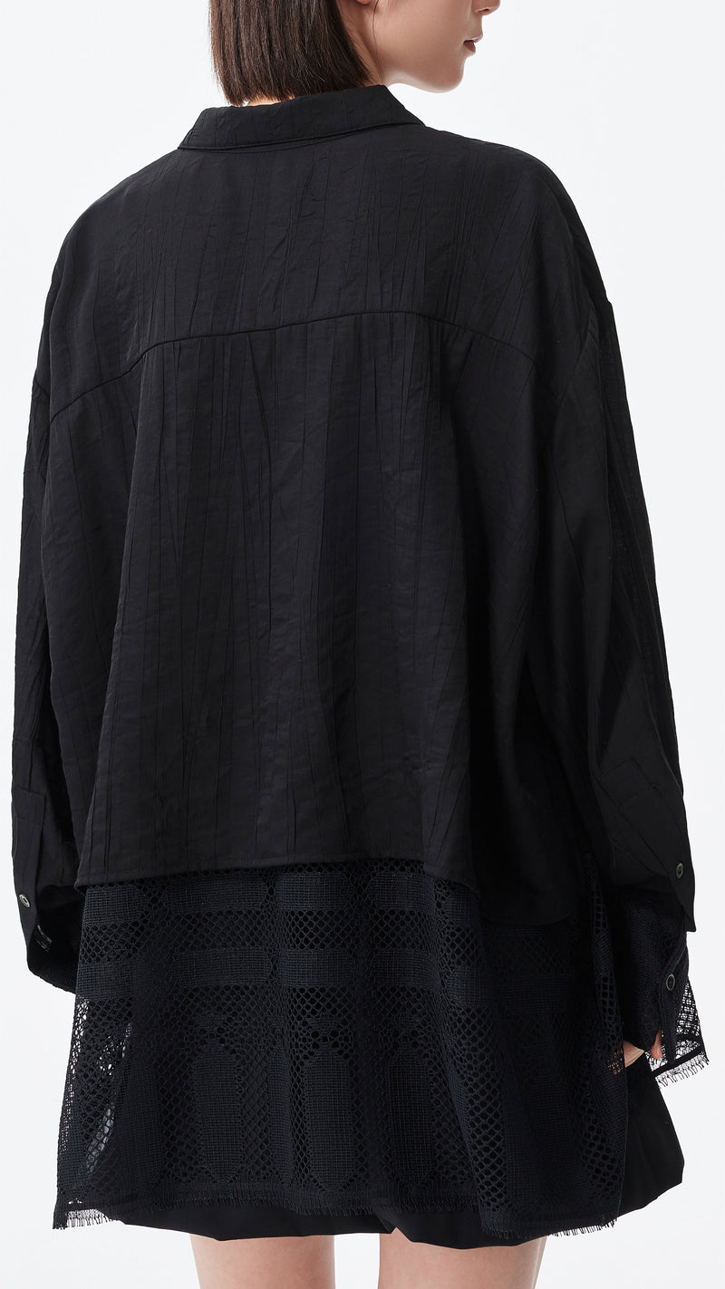 Shirt with Lace Detail