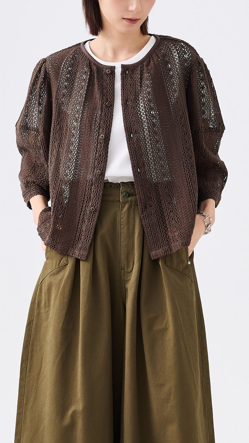 Doll Sleeves Lace Jacket