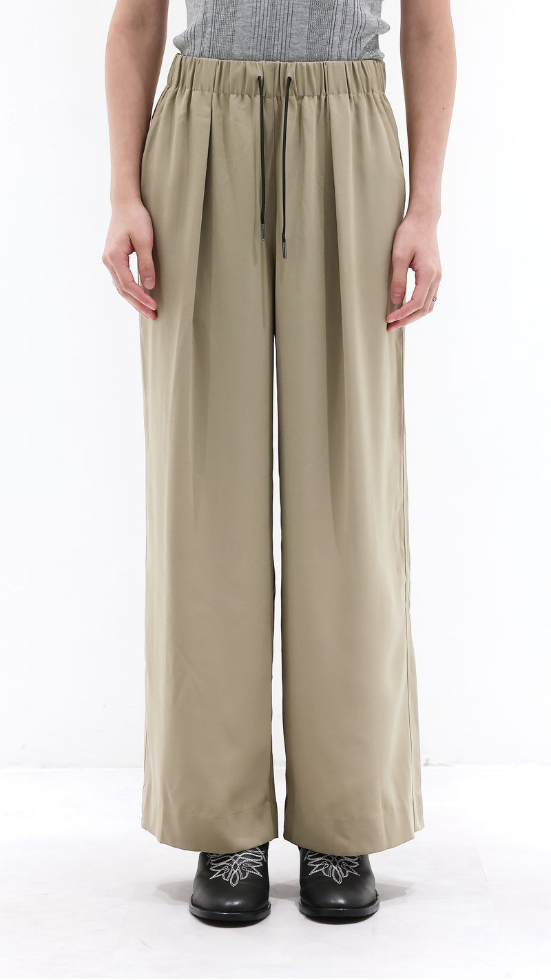 Wide-Leg Drawstring Pants