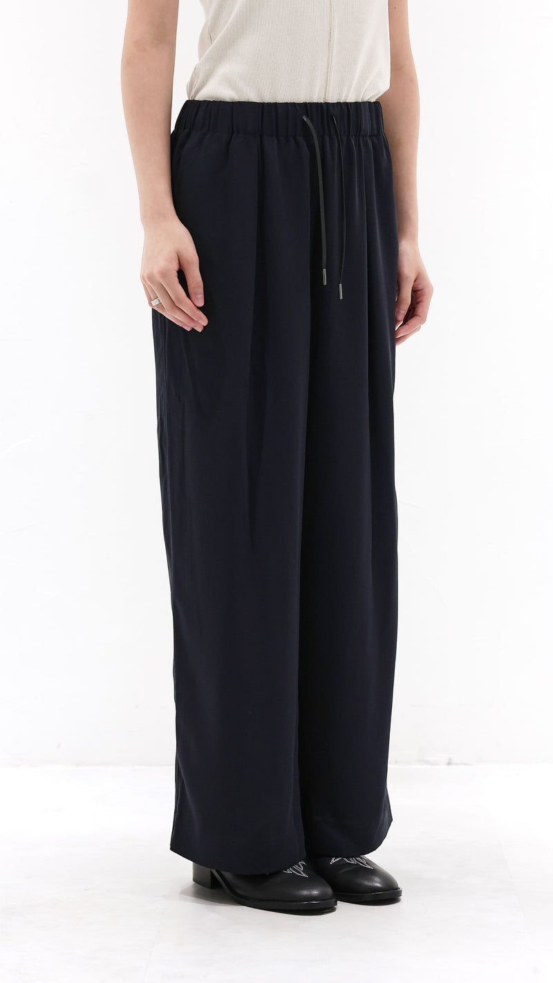 Wide-Leg Drawstring Pants