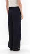 Wide-Leg Drawstring Pants