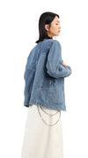 Rebuilt Collarless Denim Jacket