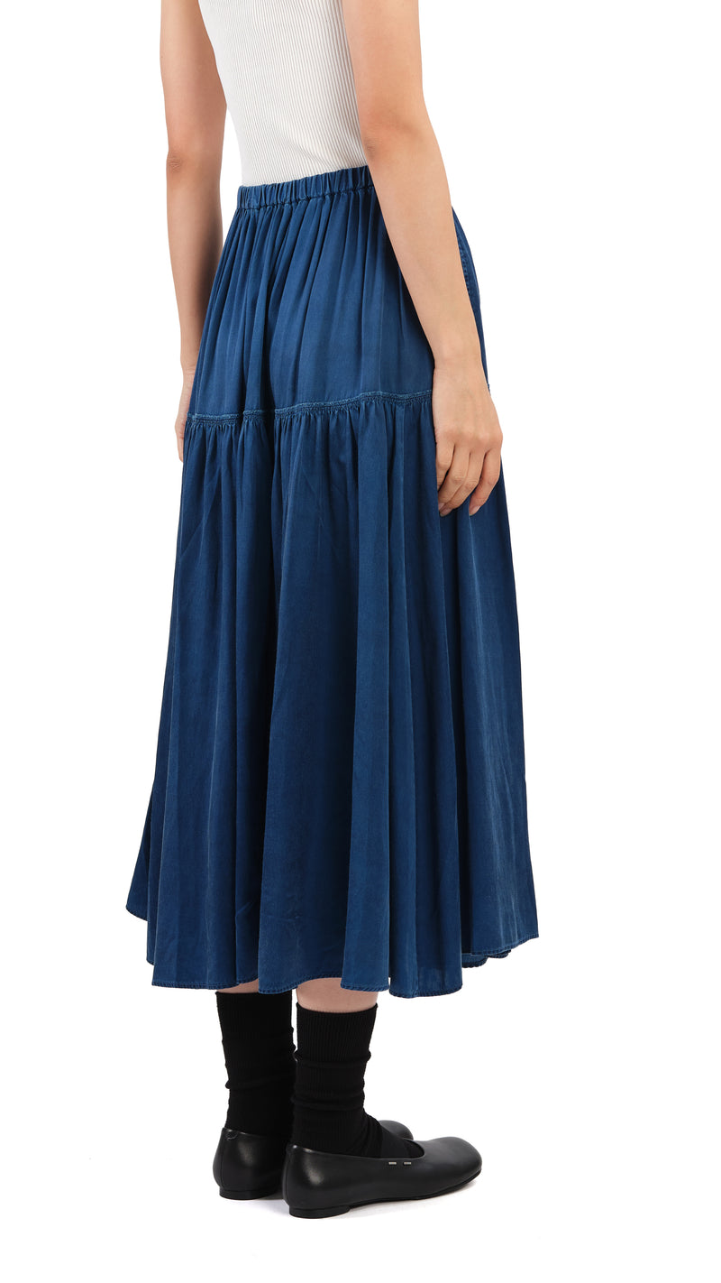 Kurashikizome Gathered Skirt