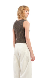 Boucle Cropped Vest