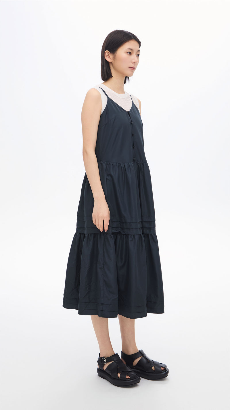 Gather Pleaded Dress