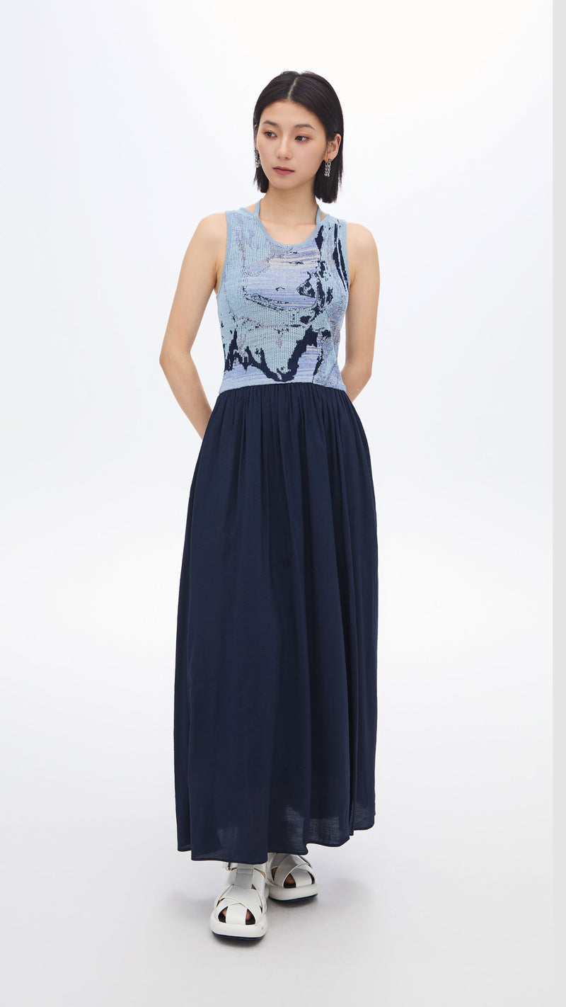 Jacquard 2 in 1 Dress