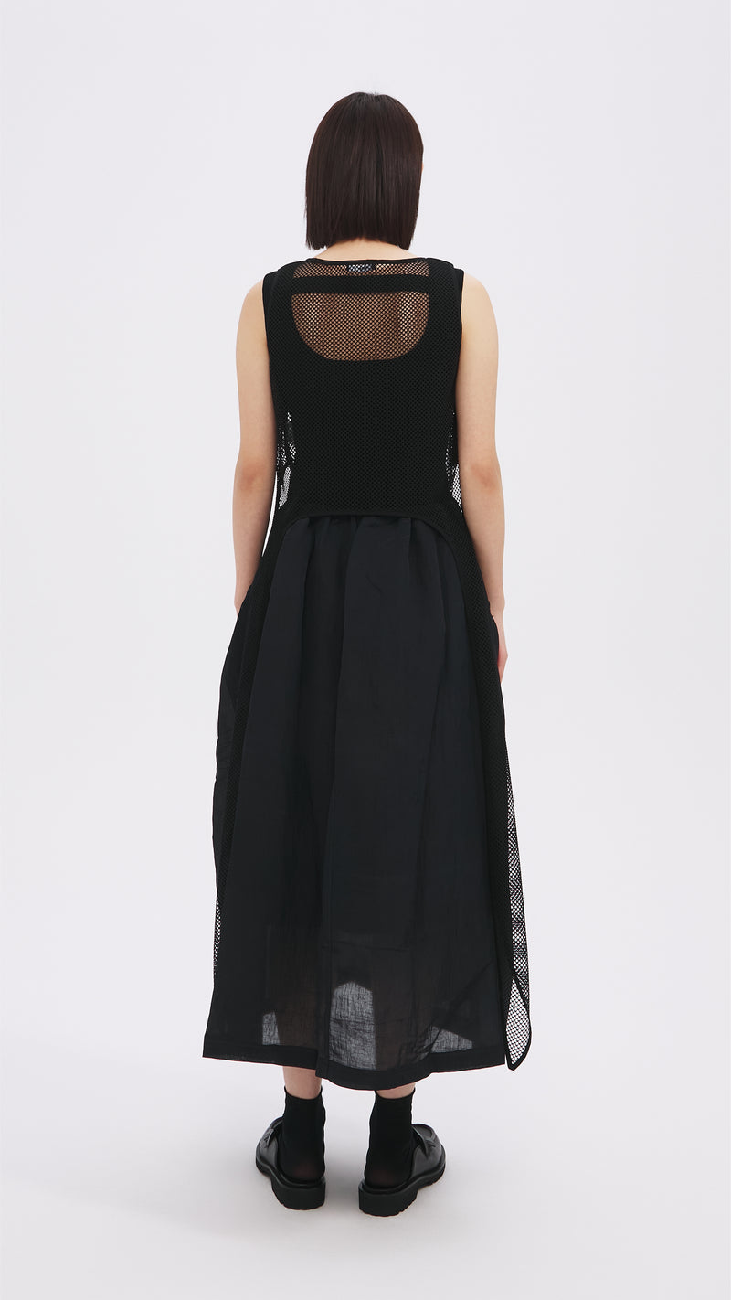 Nylon Patch Knit Dress