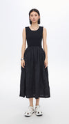 Nylon Patch Knit Dress