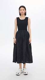 Nylon Patch Knit Dress