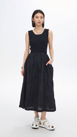 Nylon Patch Knit Dress