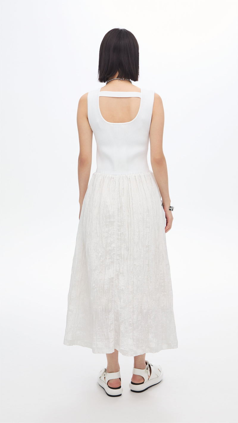 Nylon Patch Knit Dress