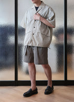 Nylon Polyester Business Pack Open Collar Shirt Jacket