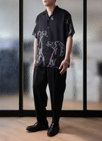 Polyester Open Collar Shirt