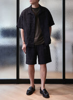 Cotton Linen Open Collar Shirt