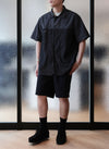 Cotton Linen Denim Worker Short Sleeves Shirt
