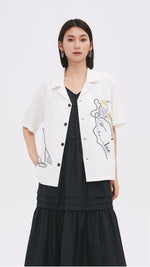 Pattern Shirt Jacket