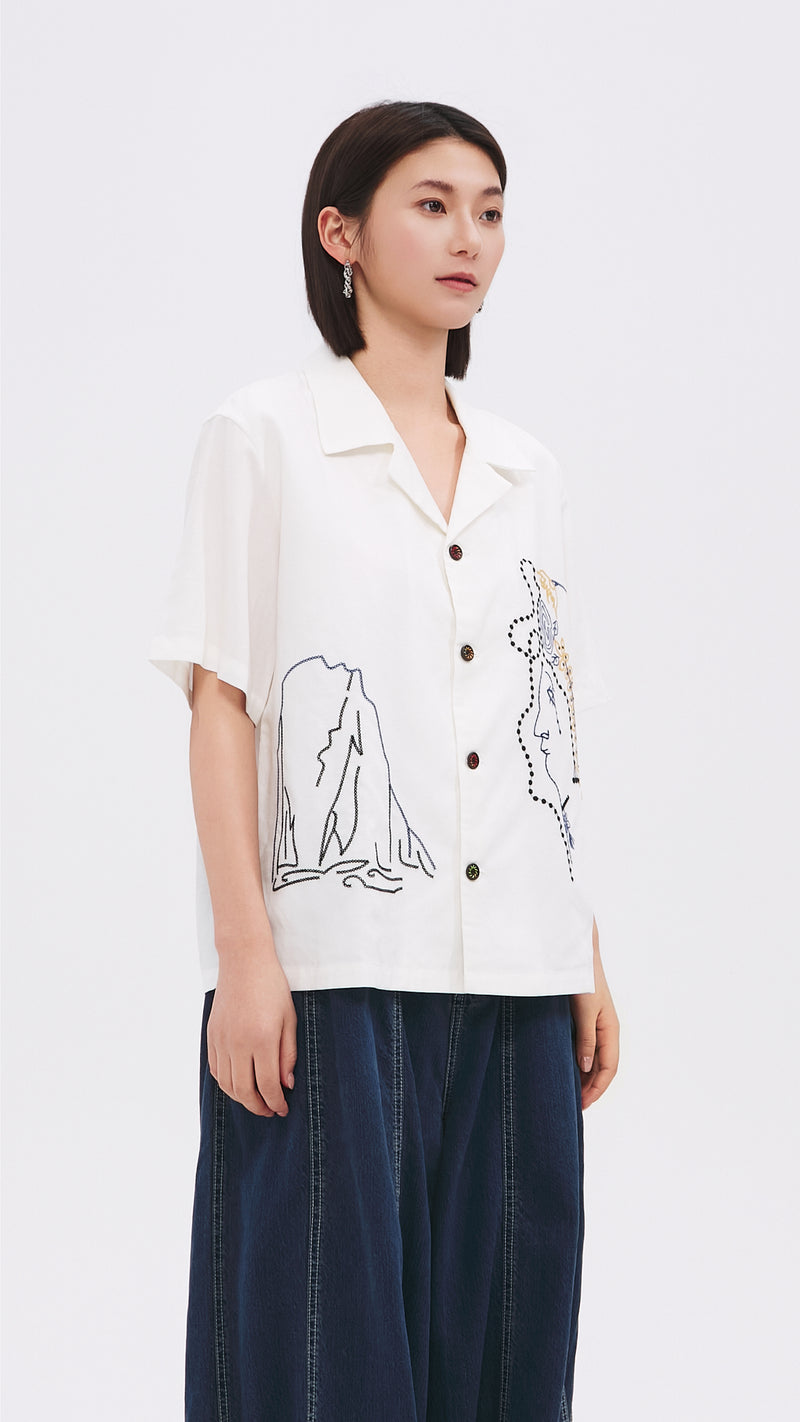 Pattern Shirt Jacket