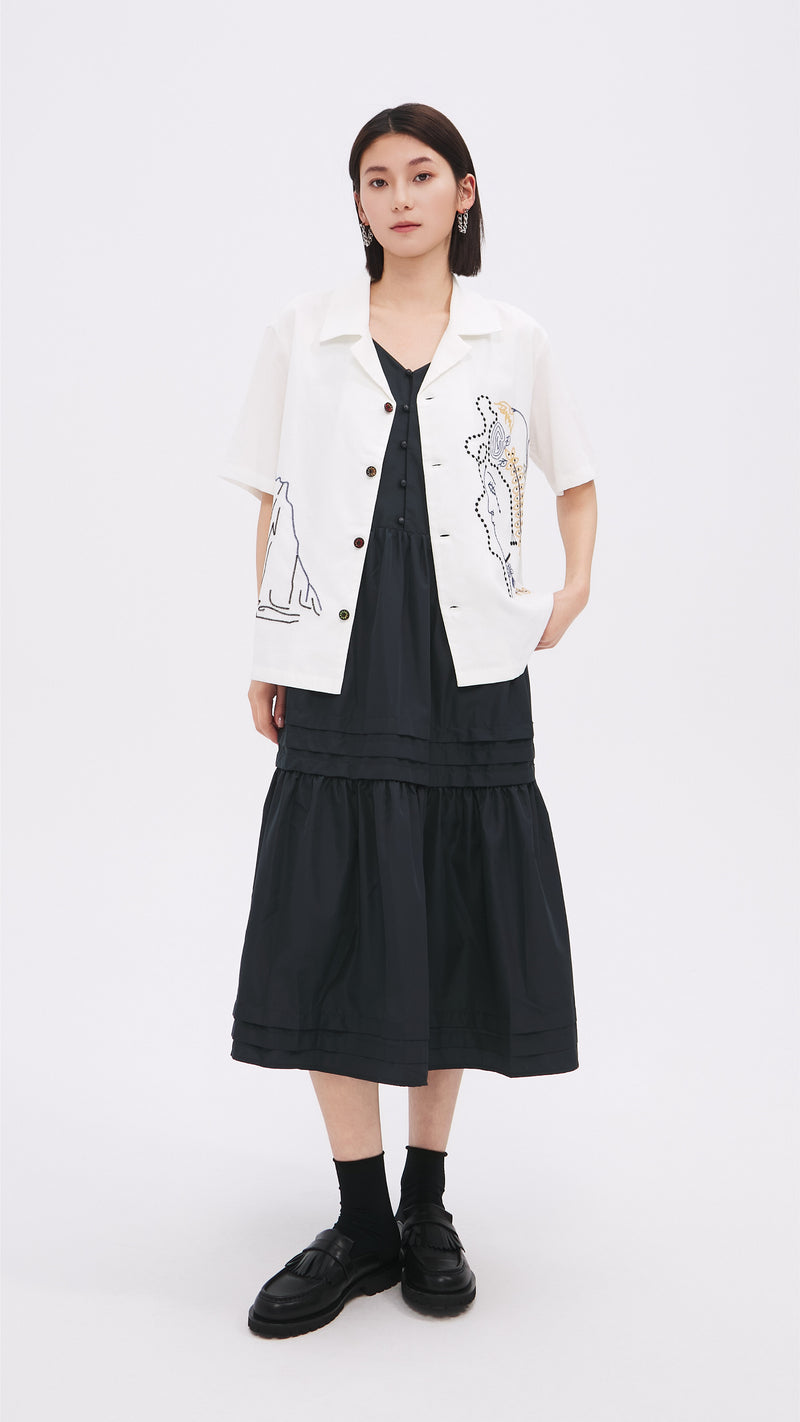Pattern Shirt Jacket