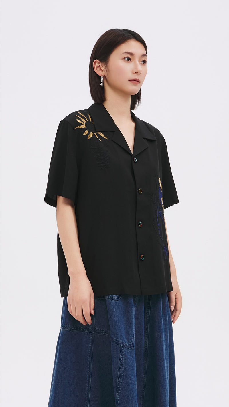 Pattern Shirt Jacket