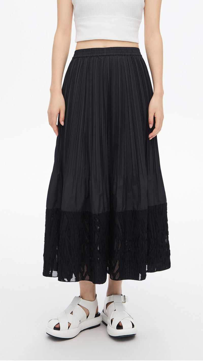 Jacquard Patch Skirt
