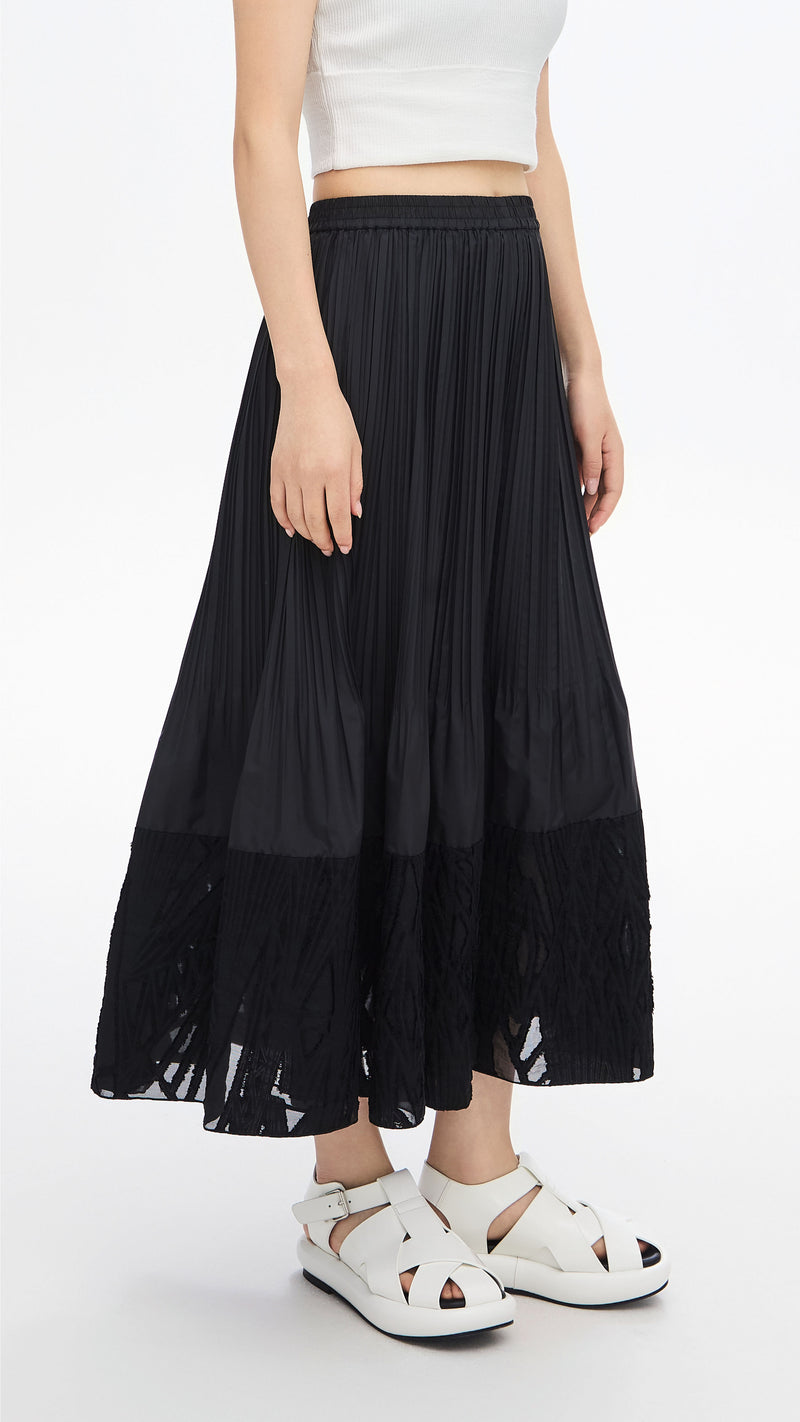Jacquard Patch Skirt