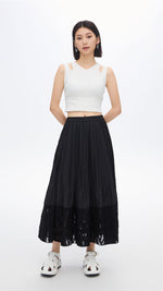 Jacquard Patch Skirt