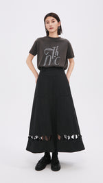 Cut Out Trims Skirt