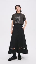 Cut Out Trims Skirt
