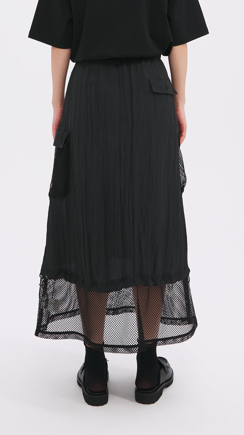 Nylon Patch Skirt