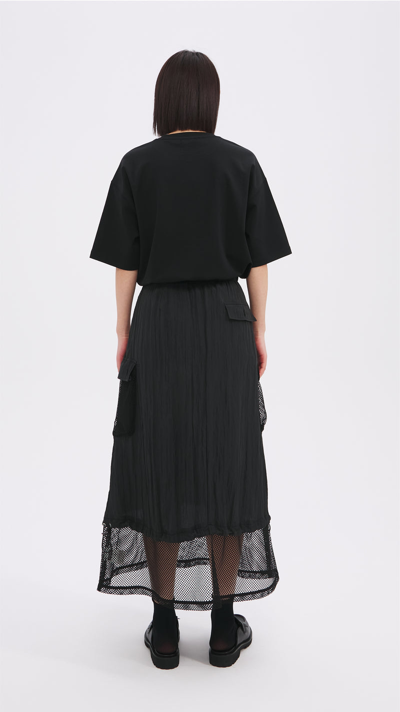 Nylon Patch Skirt