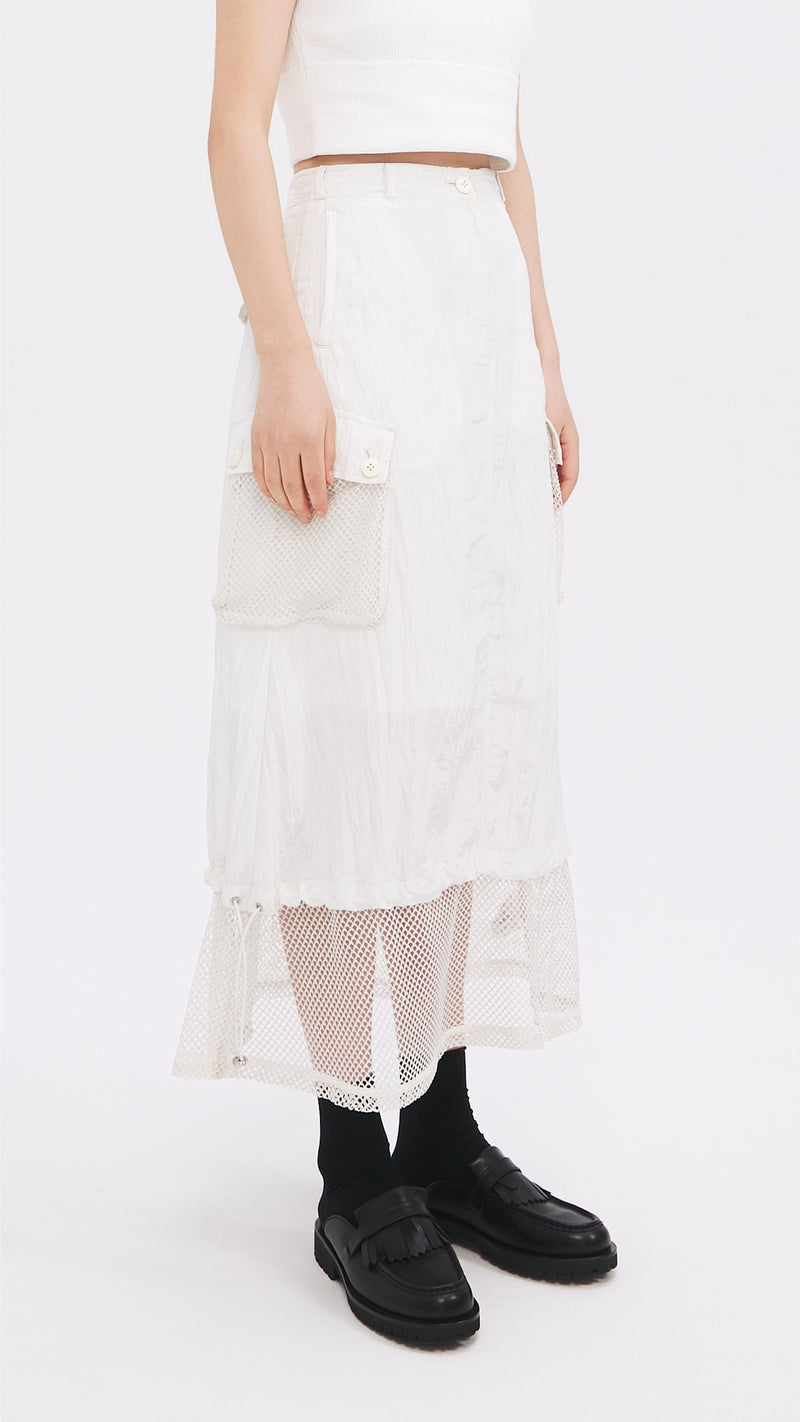 Nylon Patch Skirt