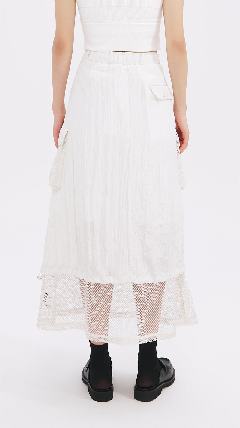 Nylon Patch Skirt