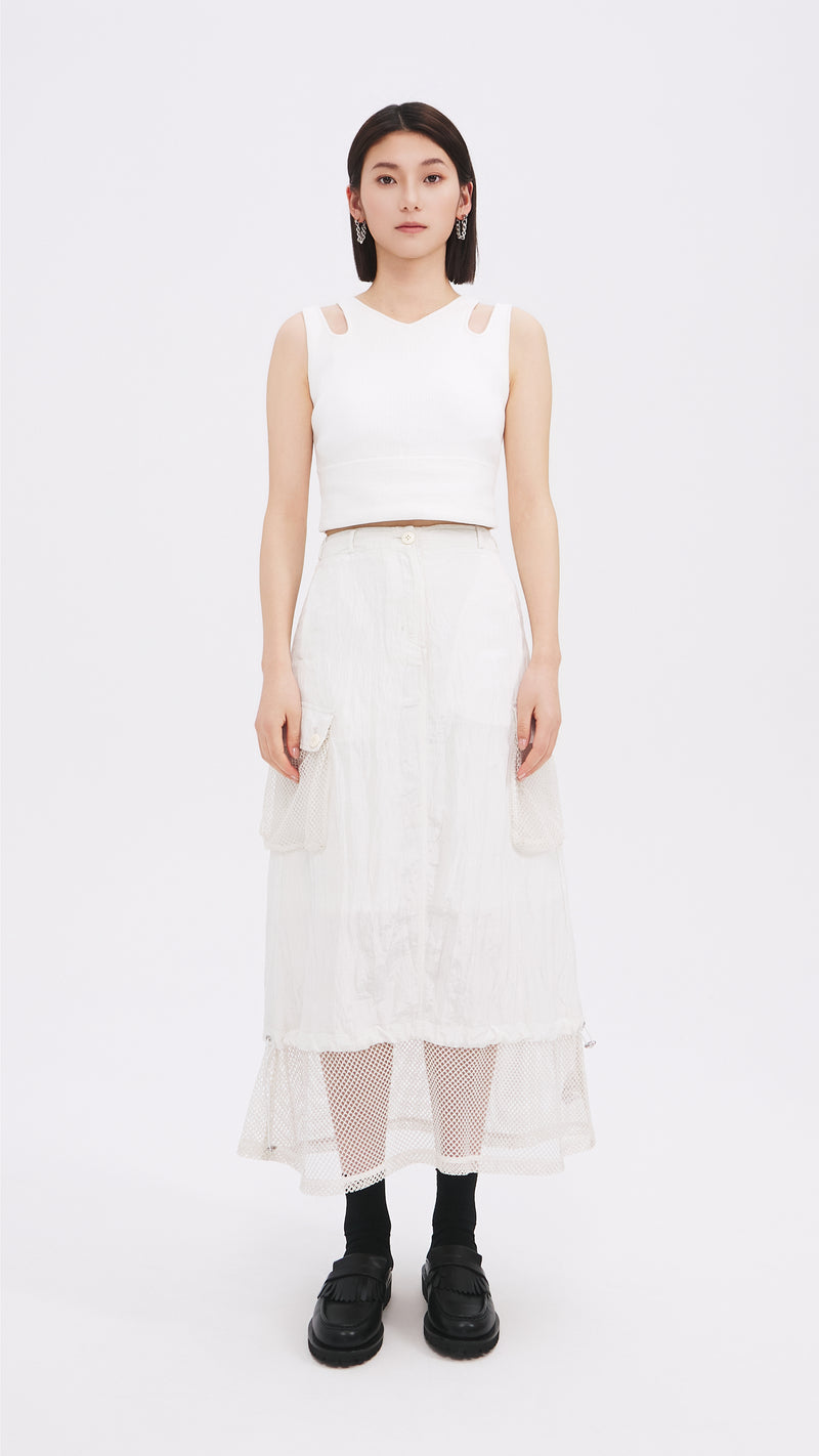 Nylon Patch Skirt