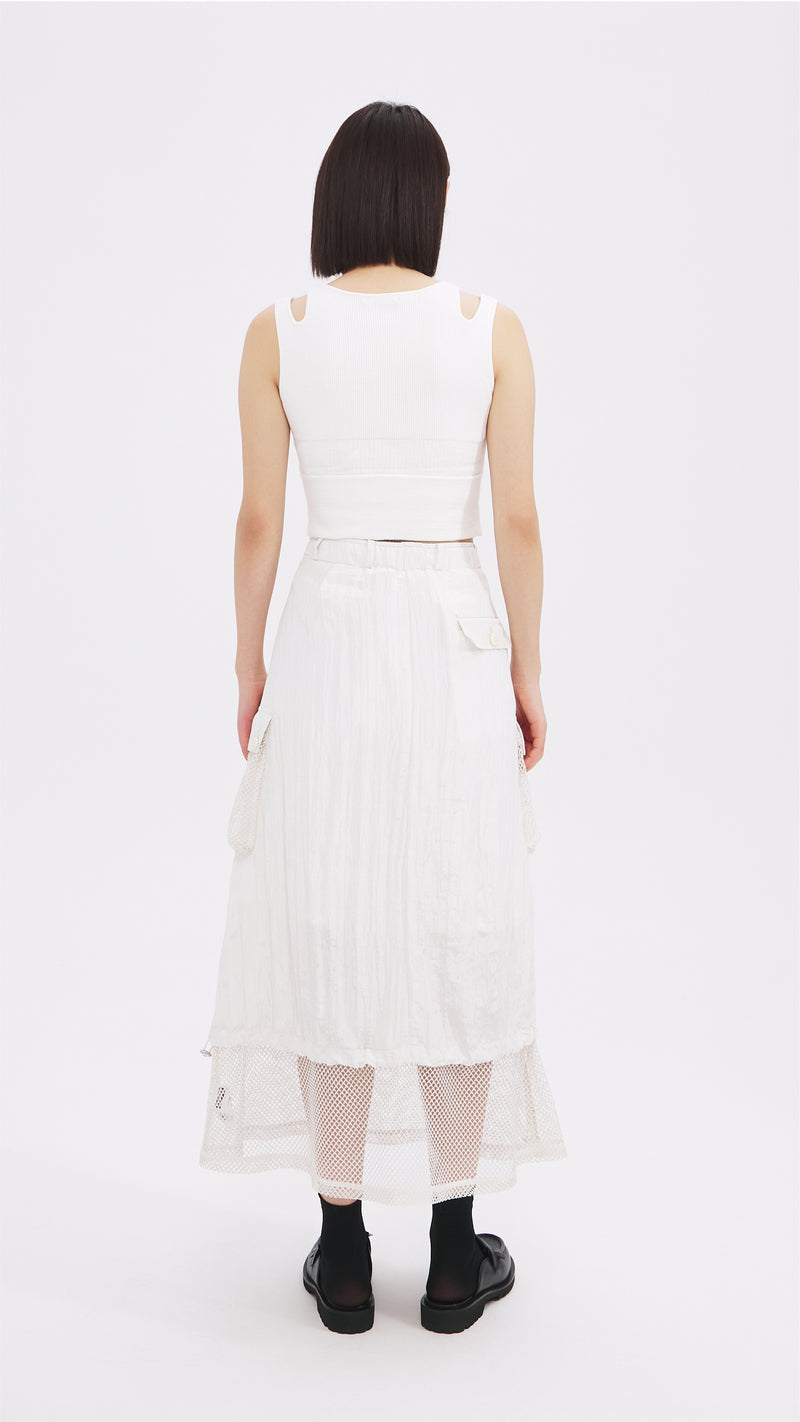 Nylon Patch Skirt