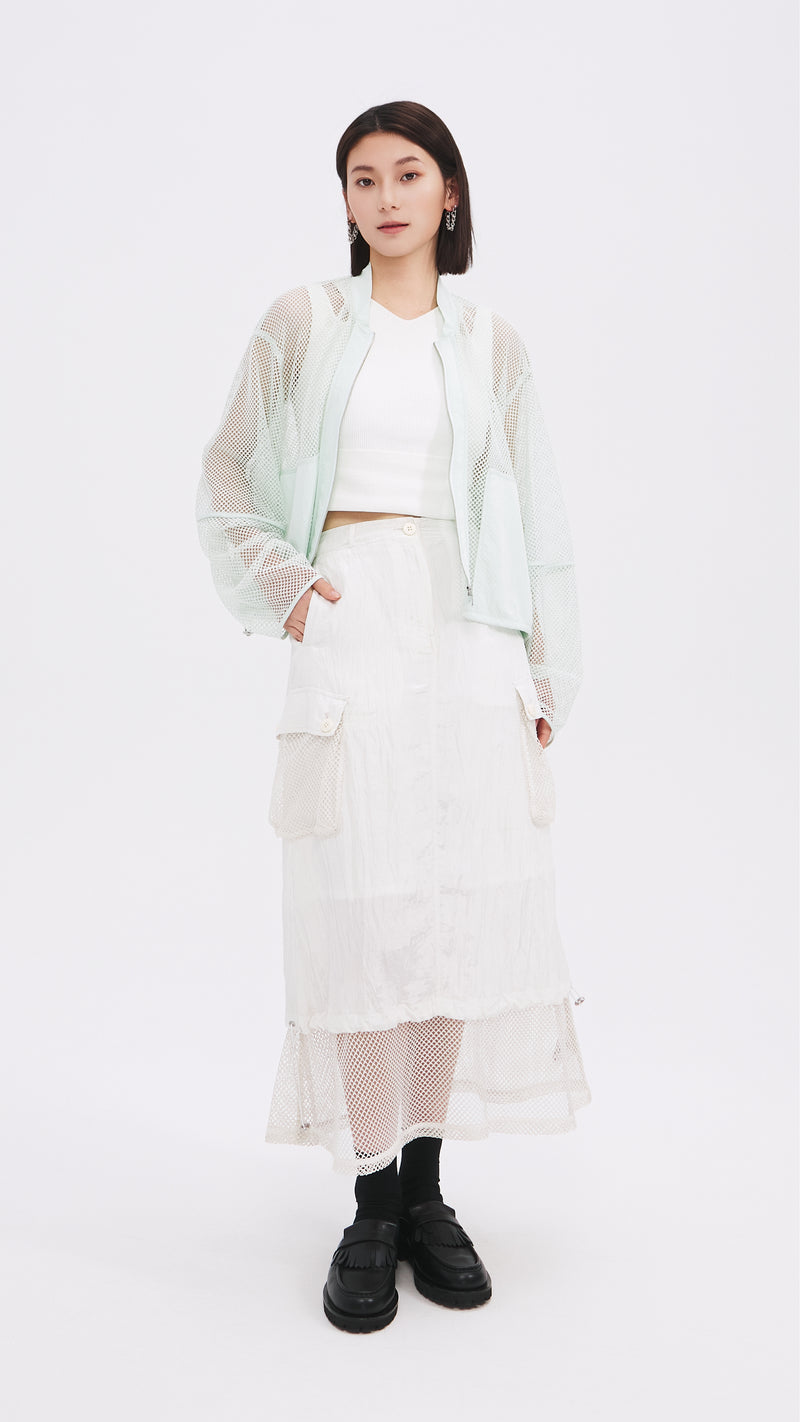 Nylon Patch Skirt