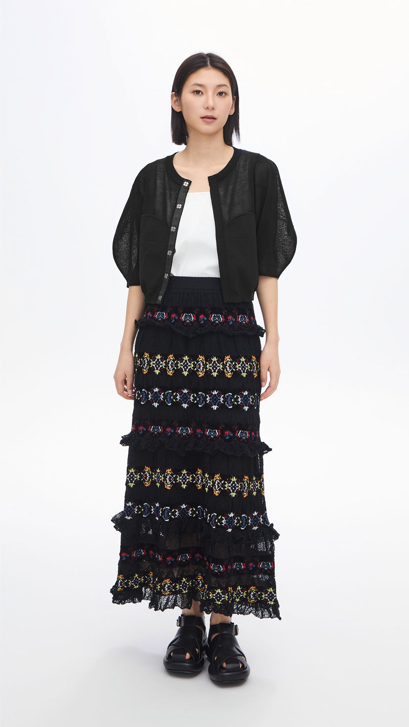 Bohemian Knit Skirt