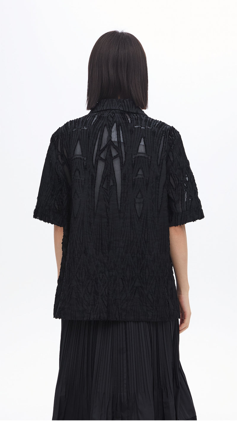 Jacquard Pattern Blazer