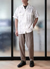 Polyester Wide Tapered Easy Pants