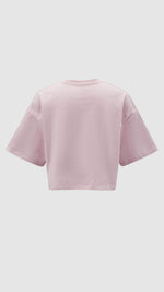 Cropped Parrot Graphic Embroidery Tee