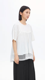 Cut-Sewn Patched Top