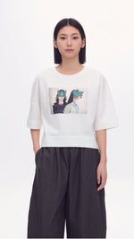 Mariko Enomoto Printed Puff-Sleeve Tee