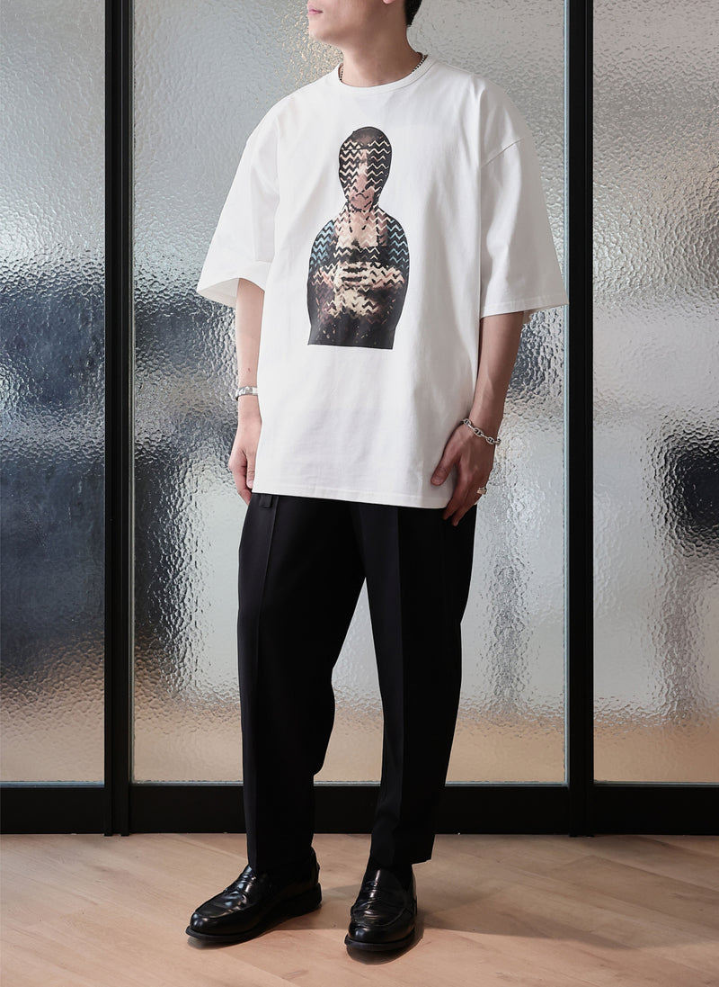 Dama Con Lermellino Cotton Graphic Top