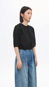Puff-sleeves Knit Top