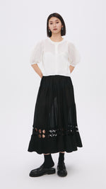 Puff-sleeves Knit Top