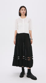 Puff-sleeves Knit Top